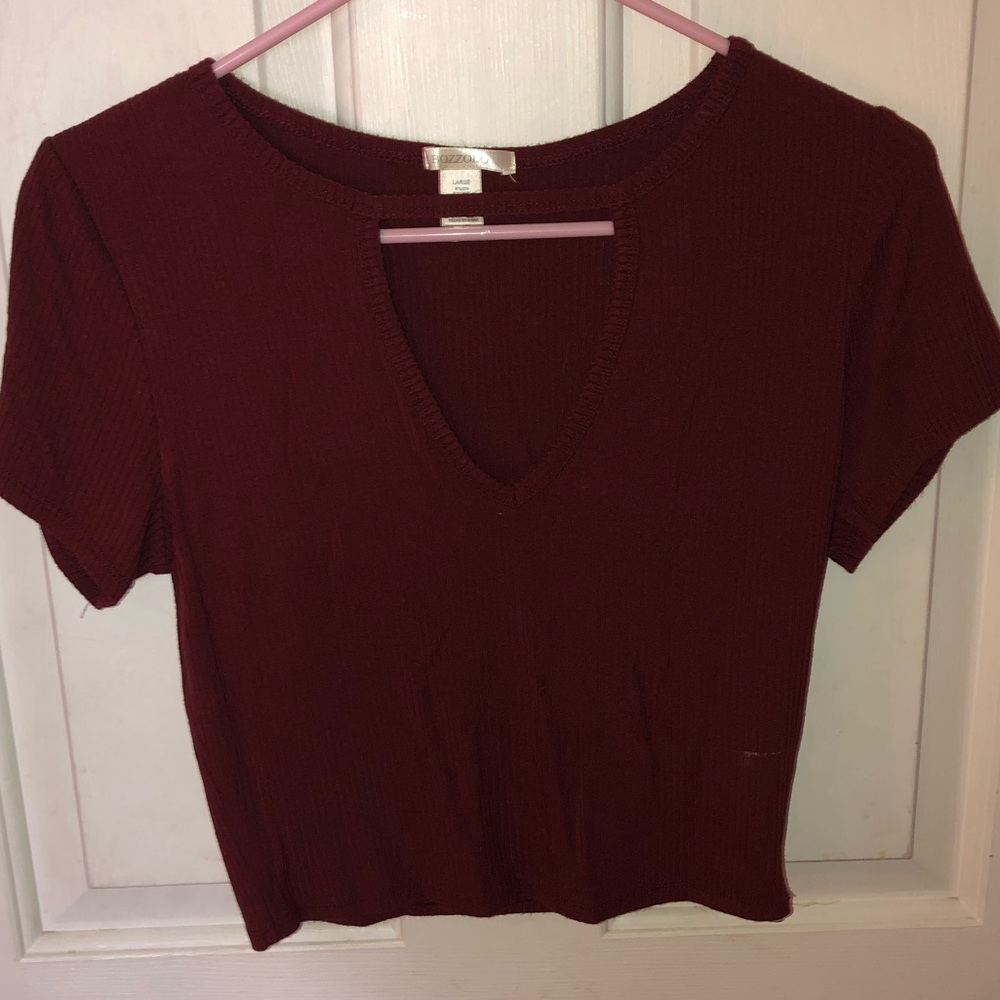 Bozzolo Crop top, Maroon